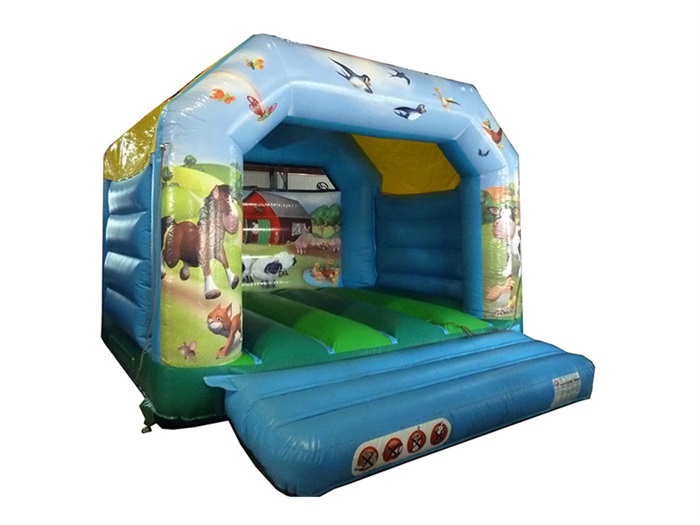 12x12 A-Frame Bouncer Farmyard 3.8X3.9X2.8