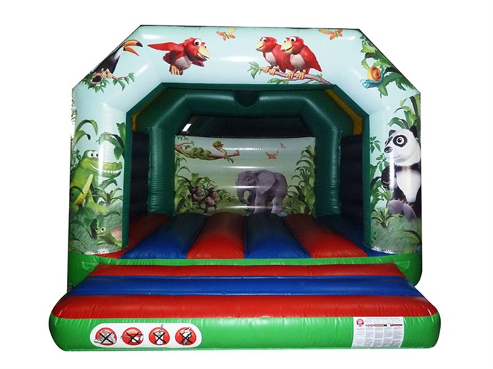12x12 A-Frame Bouncer Jungle 3.8X3.9X2.8