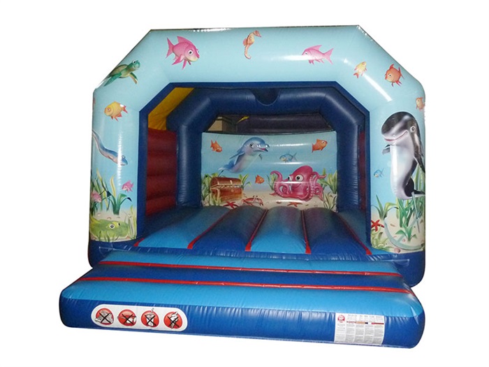 12x12 A-Frame Bouncer Undersea 3.8X3.9X2.8