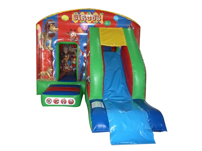  12x18 bouncer and slide Circus 5.5X3.6X2.9