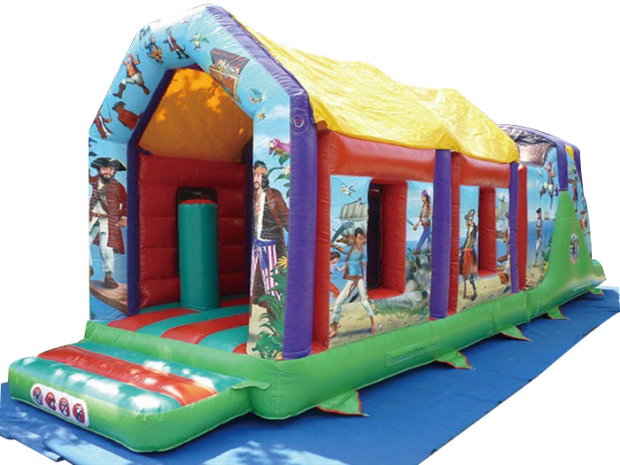 two part netted obstacle course pirate 11.2X2.8X3.5